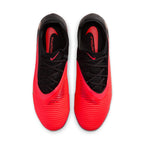 Nike Phantom 6 Low Pro FG Firm Ground Soccer Cleats -Bright Crimson/Blur Black