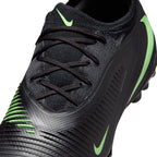 Nike Phantom 6 Low Pro TF Turf Soccer Cleats -Black/Illusion Green/Black