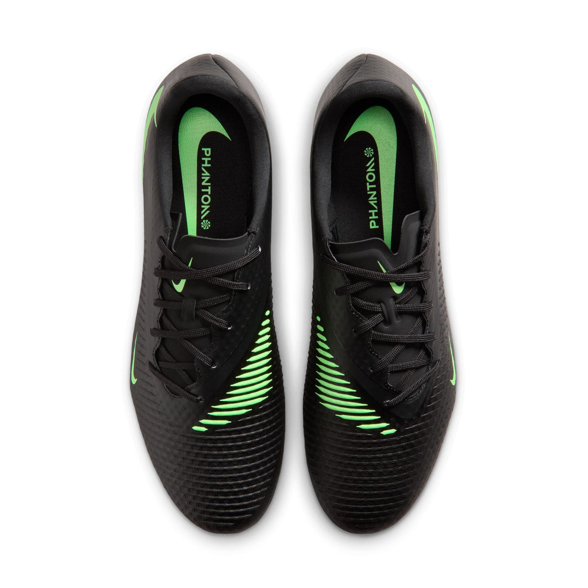 Nike Phantom 6 Low Academy FG Firm Ground Soccer Cleats- Black/Illusion Green/Black