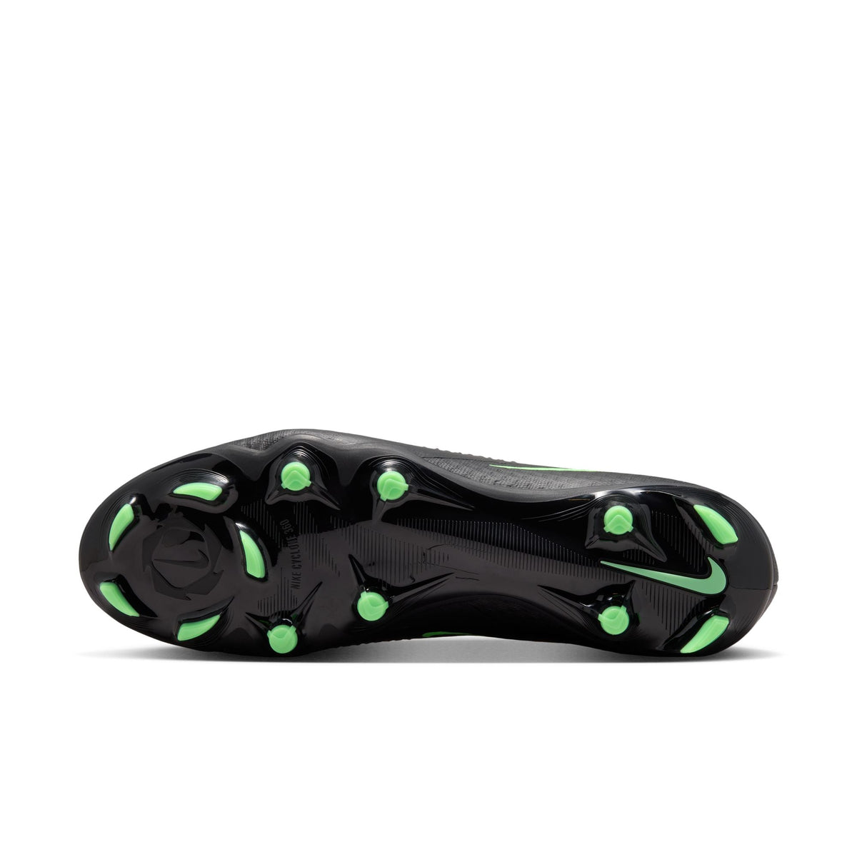 Nike Phantom 6 Low Academy FG Firm Ground Soccer Cleats- Black/Illusion Green/Black
