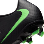 Nike Phantom 6 Low Academy FG Firm Ground Soccer Cleats- Black/Illusion Green/Black