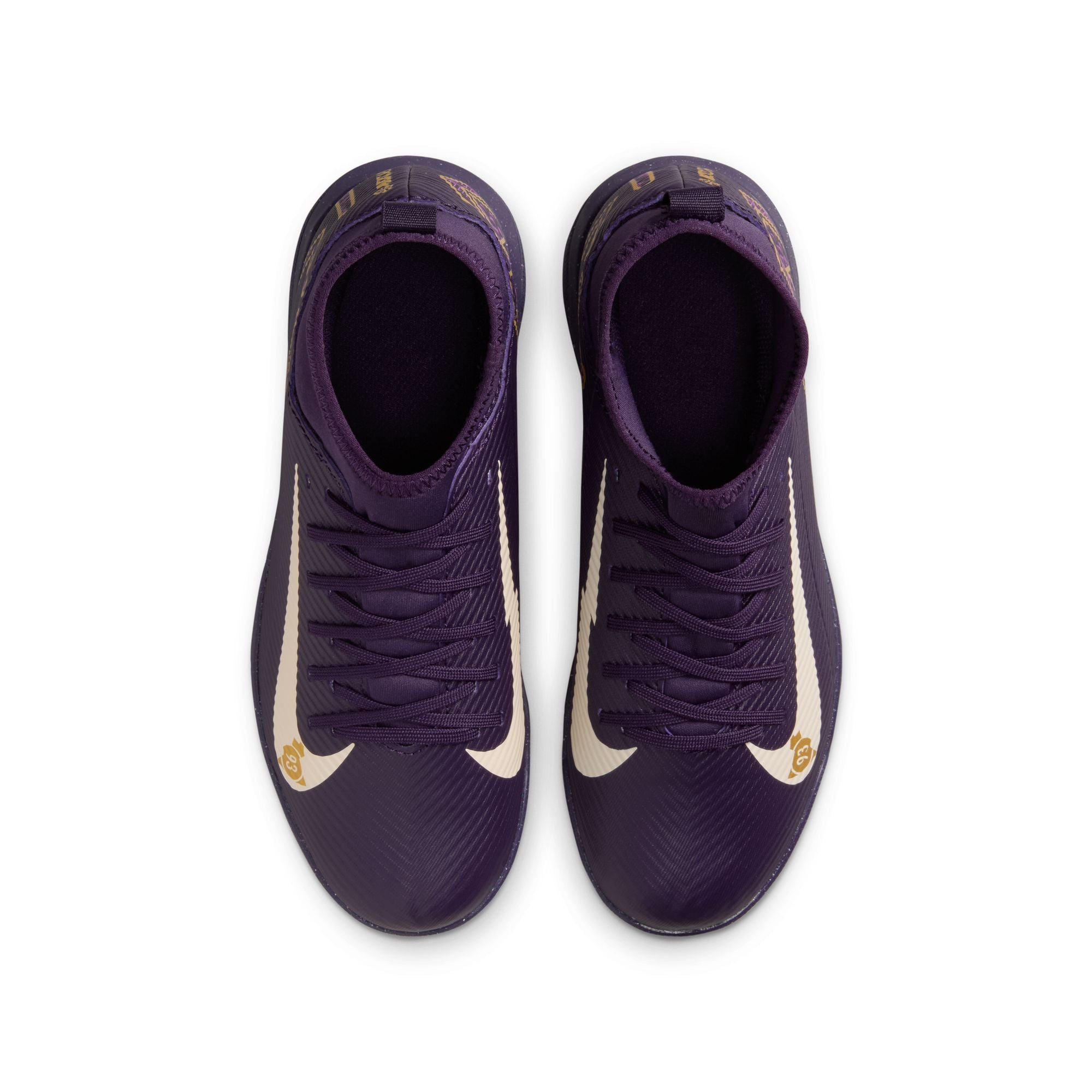 Nike Jr. Mercurial Superfly 10 Club "Kylian Mbappé" TF Turf Soccer Cleats-  Grand Purple/Pale Ivory
