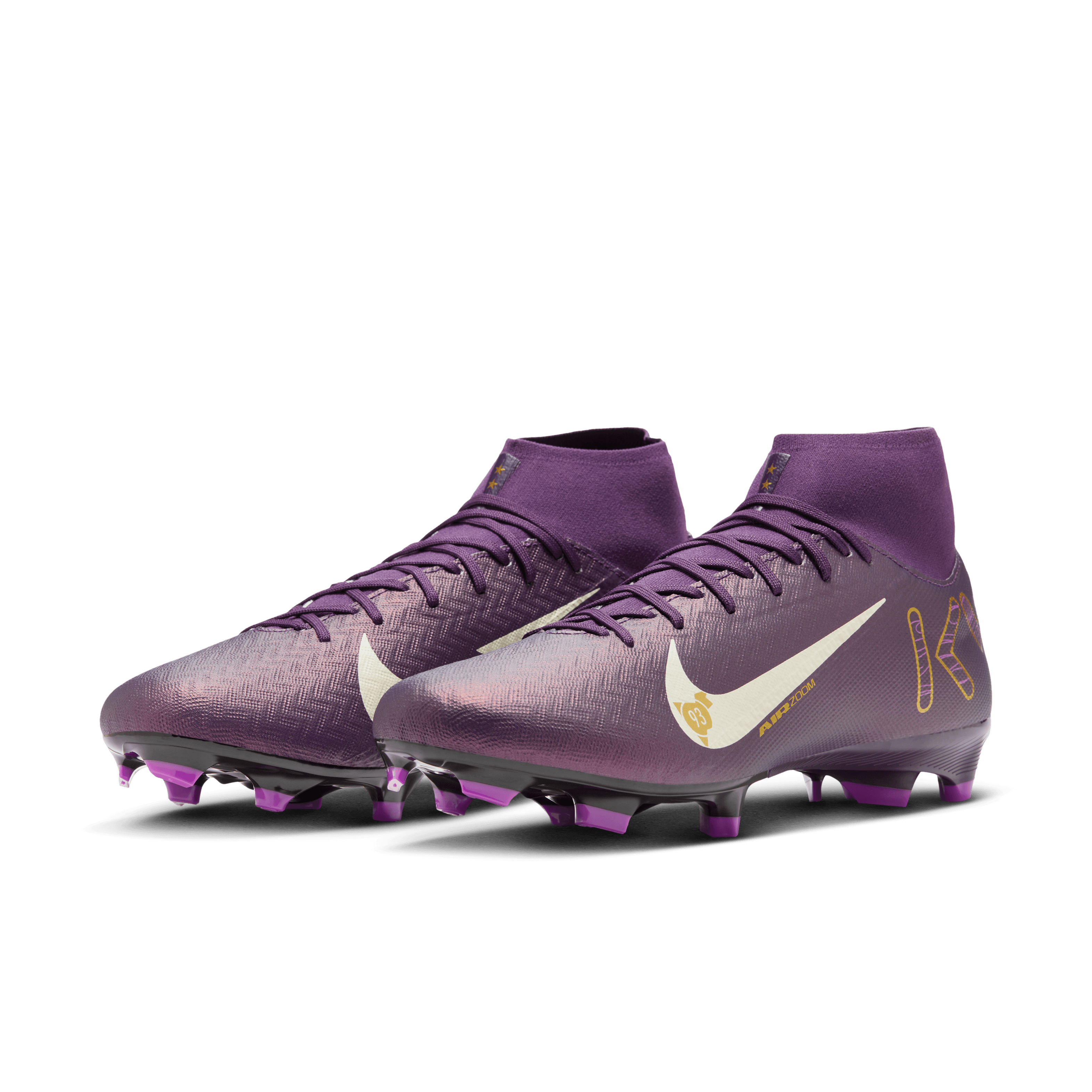 Nike Youth Mercurial Superfly 10 Academy "Kylian Mbappé" FG -GRAND PURPLE/PALE IVORY
