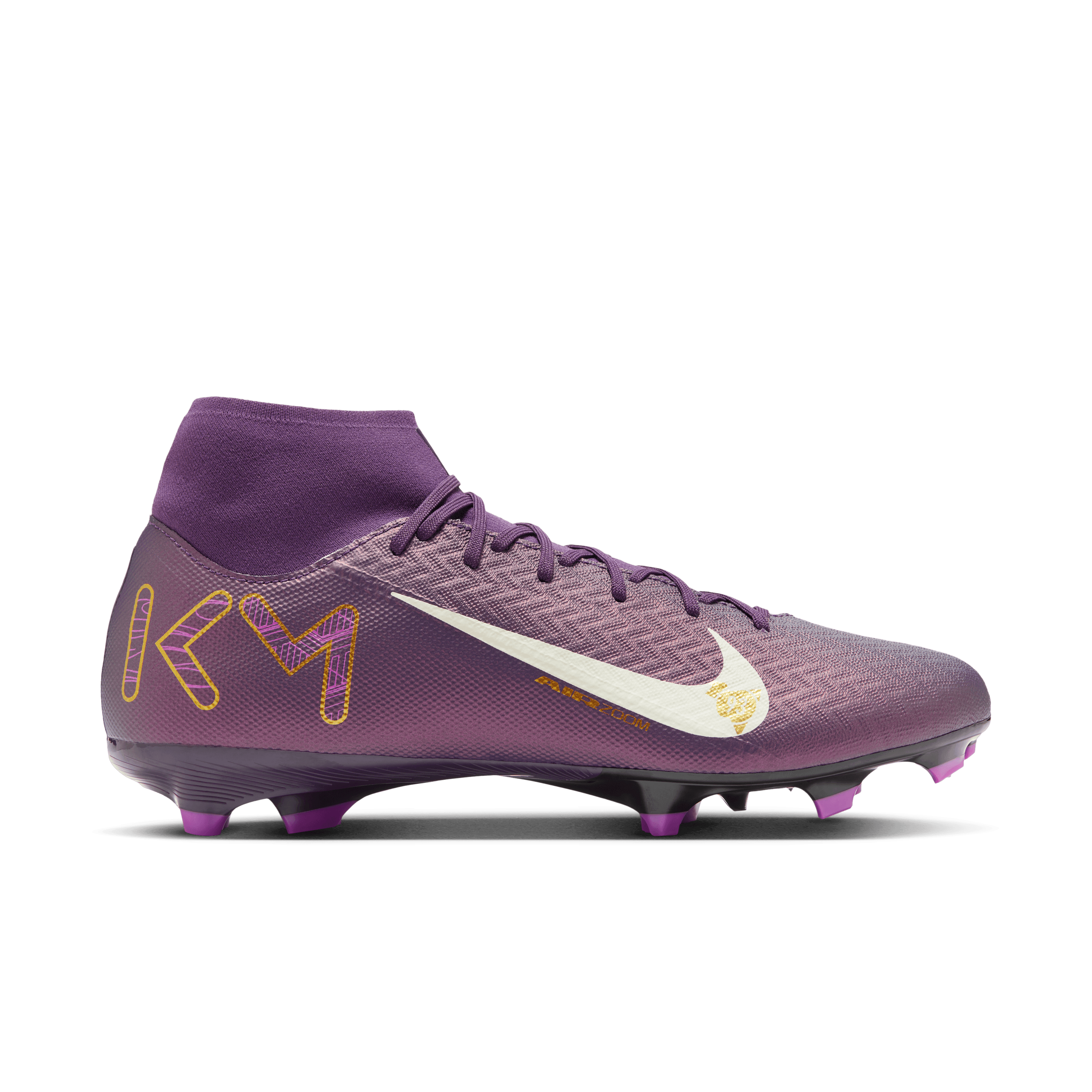 Nike Youth Mercurial Superfly 10 Academy "Kylian Mbappé" FG -GRAND PURPLE/PALE IVORY