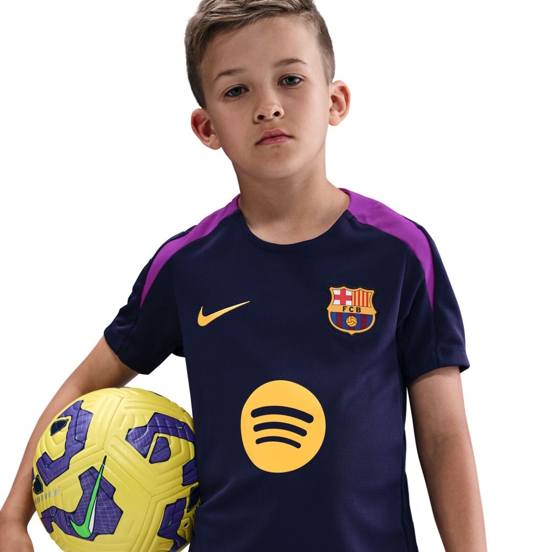 FC Barcelona Strike Jr. Training Tops Nike Dark Purple YXS 
