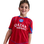 Paris Saint-Germain 2025/26 Stadium Third Jr. Official Jerseys Nike Red YS 