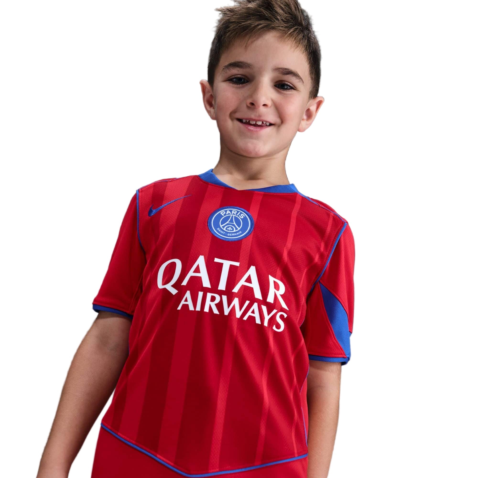Paris Saint-Germain 2025/26 Stadium Third Jr. Official Jerseys Nike Red YS 