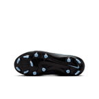 Nike Junior Phantom 6 Low Academy FG Firm Ground Soccer Cleats- Black/Ice Blue