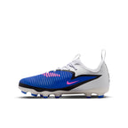 Nike Junior Phantom 6 Low Academy FG Firm Ground Soccer Cleats-Racer Blue/Pink Blast/White