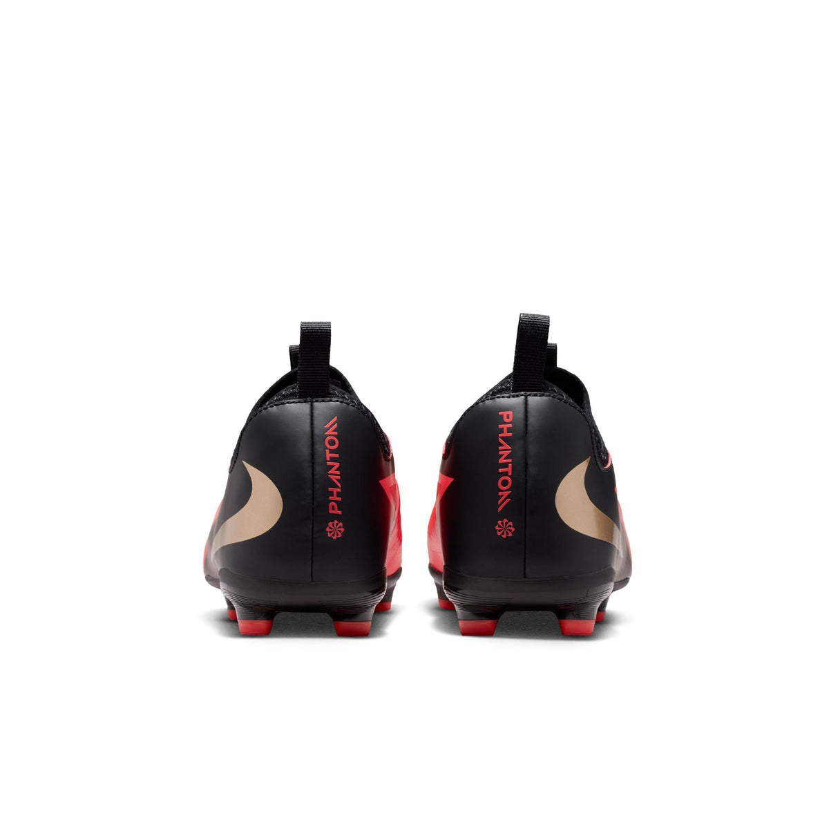 Nike Junior Phantom 6 Low Academy FG Firm Ground Soccer Cleats- Bright Crimson/Black