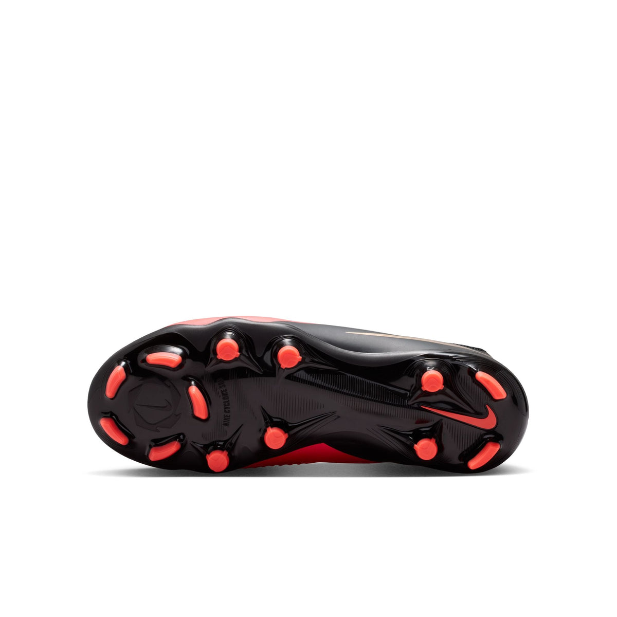 Nike Junior Phantom 6 Low Academy FG Firm Ground Soccer Cleats- Bright Crimson/Black