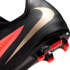 Nike Junior Phantom 6 Low Academy FG Firm Ground Soccer Cleats- Bright Crimson/Black