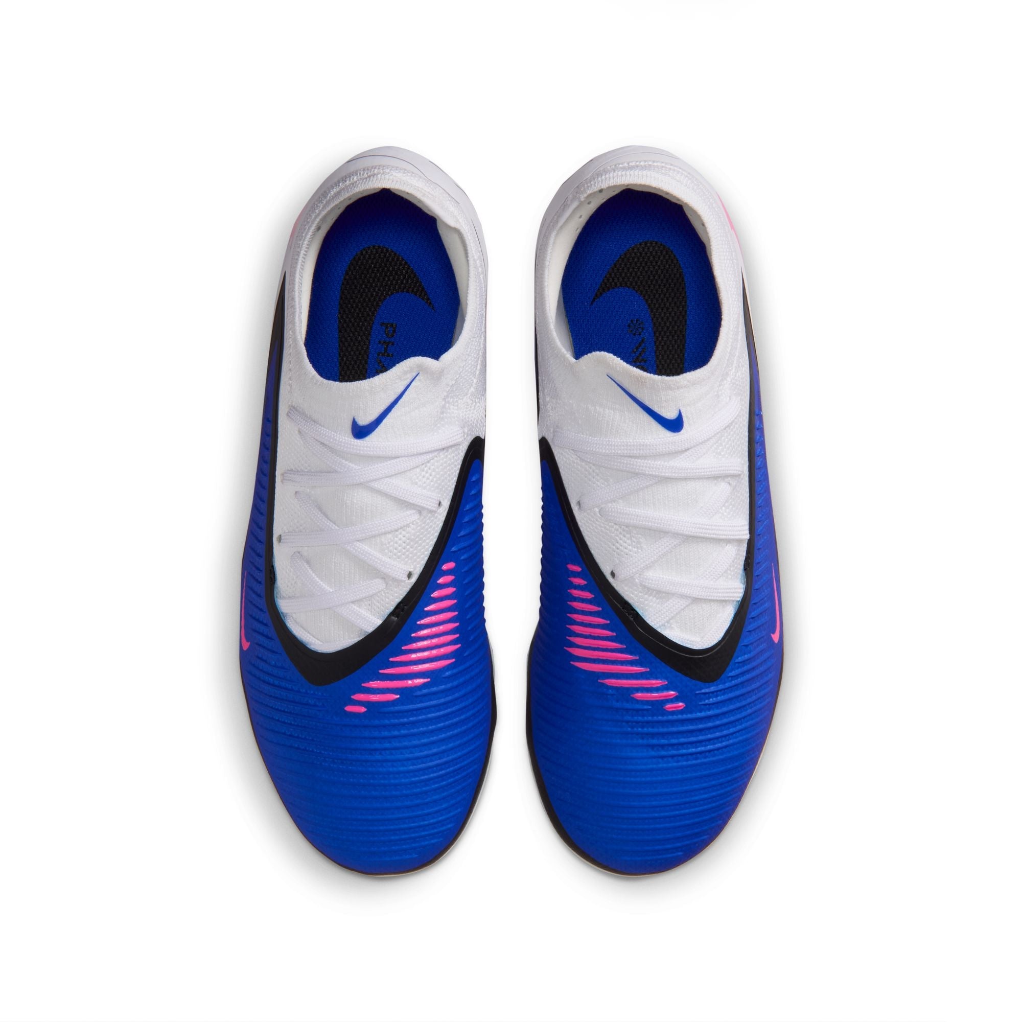 Nike Junior Phantom 6 Low Pro Multi Ground MG- Racer Blue/Pink Blast/White