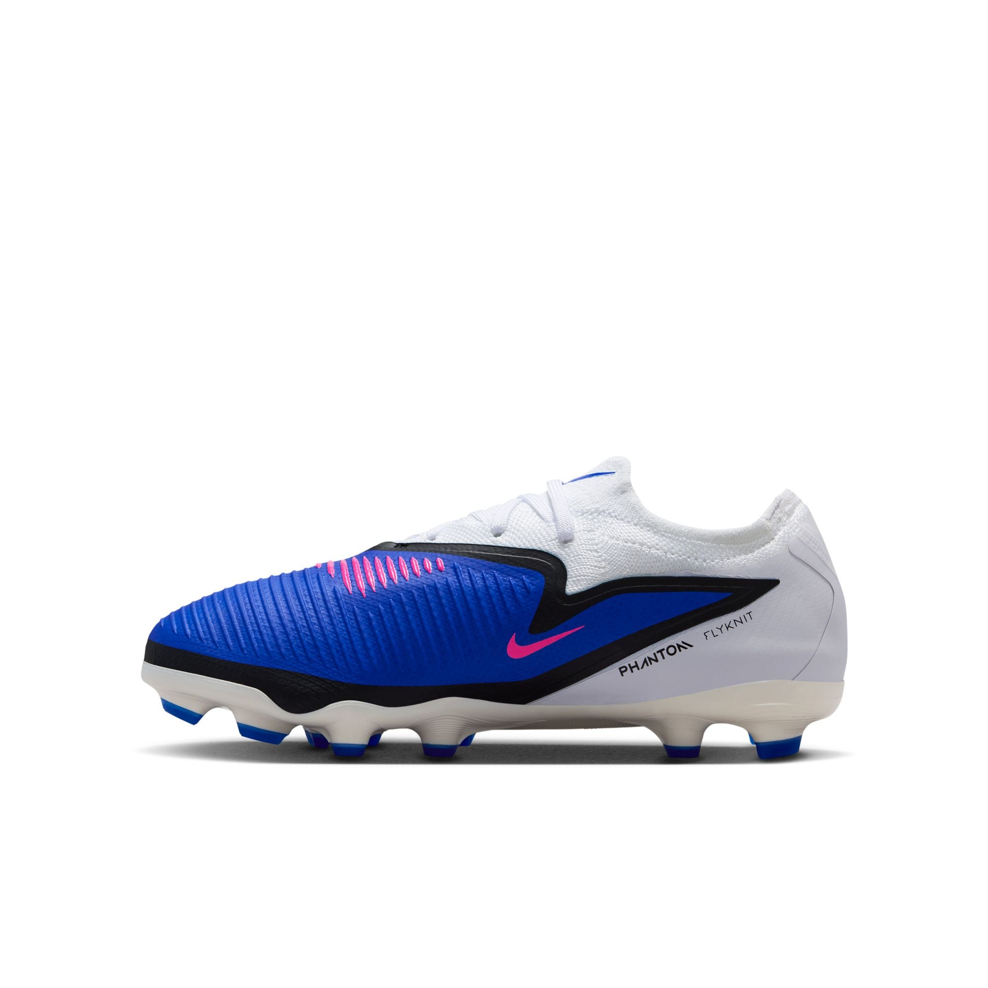 Nike Junior Phantom 6 Low Pro Multi Ground MG- Racer Blue/Pink Blast/White