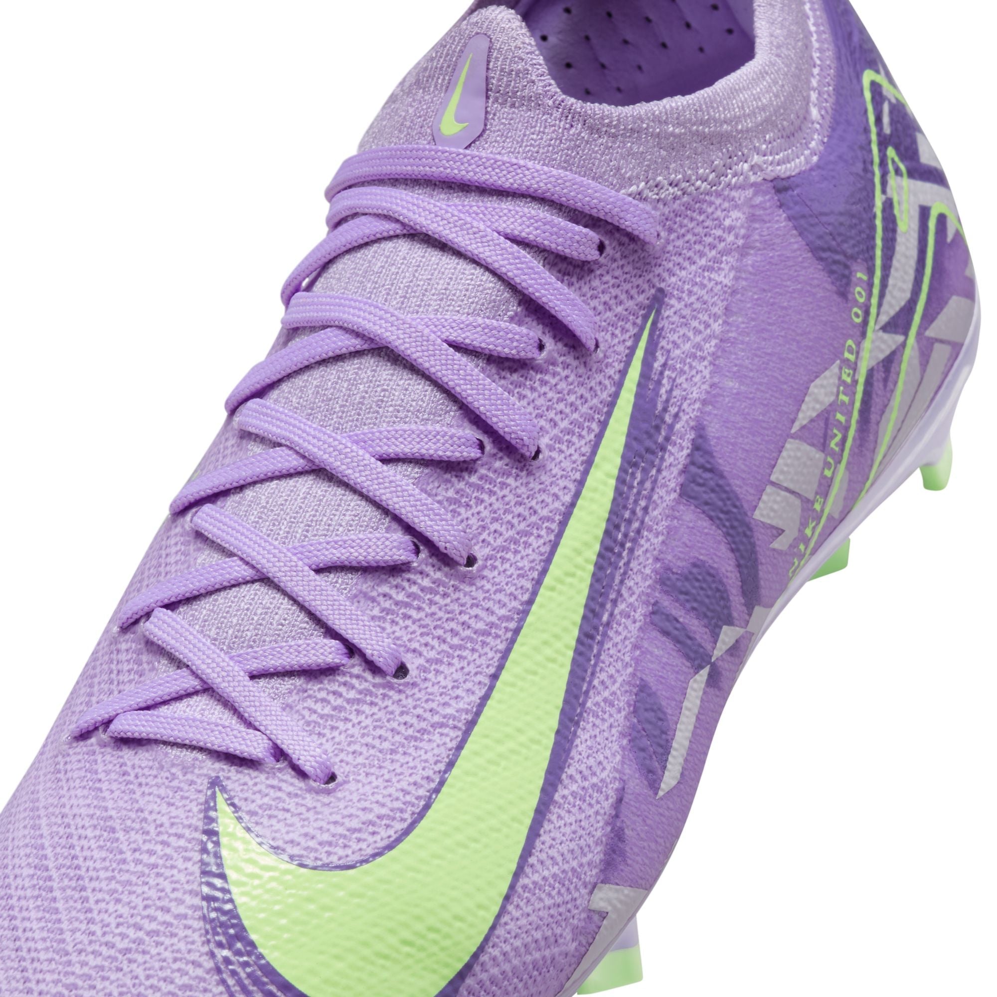 Nike United Junior Mercurial Vapor 16 Pro FG Firm Ground Soccer Cleat- Purple Agate/Barely Volt