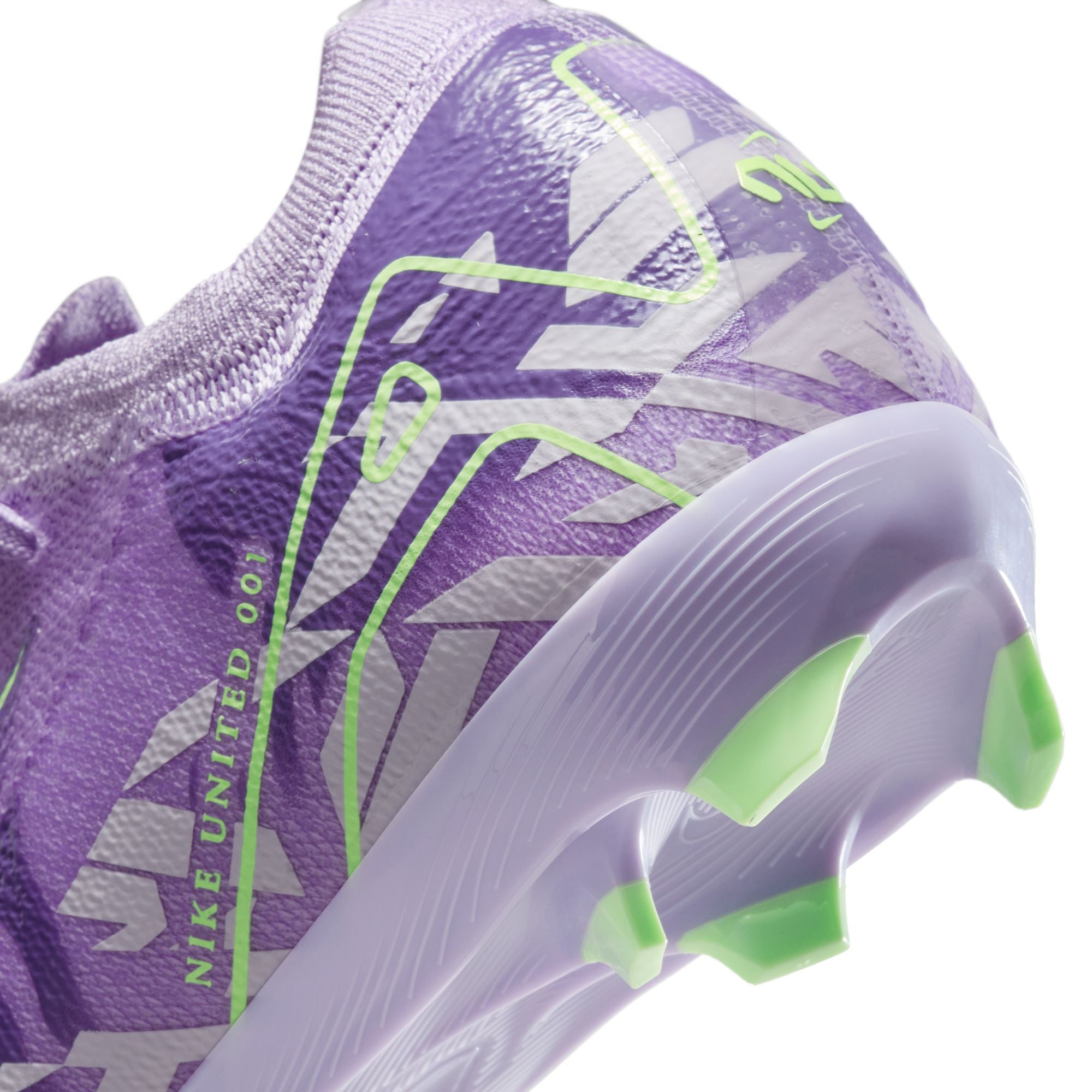 Nike United Junior Mercurial Vapor 16 Pro FG Firm Ground Soccer Cleat- Purple Agate/Barely Volt