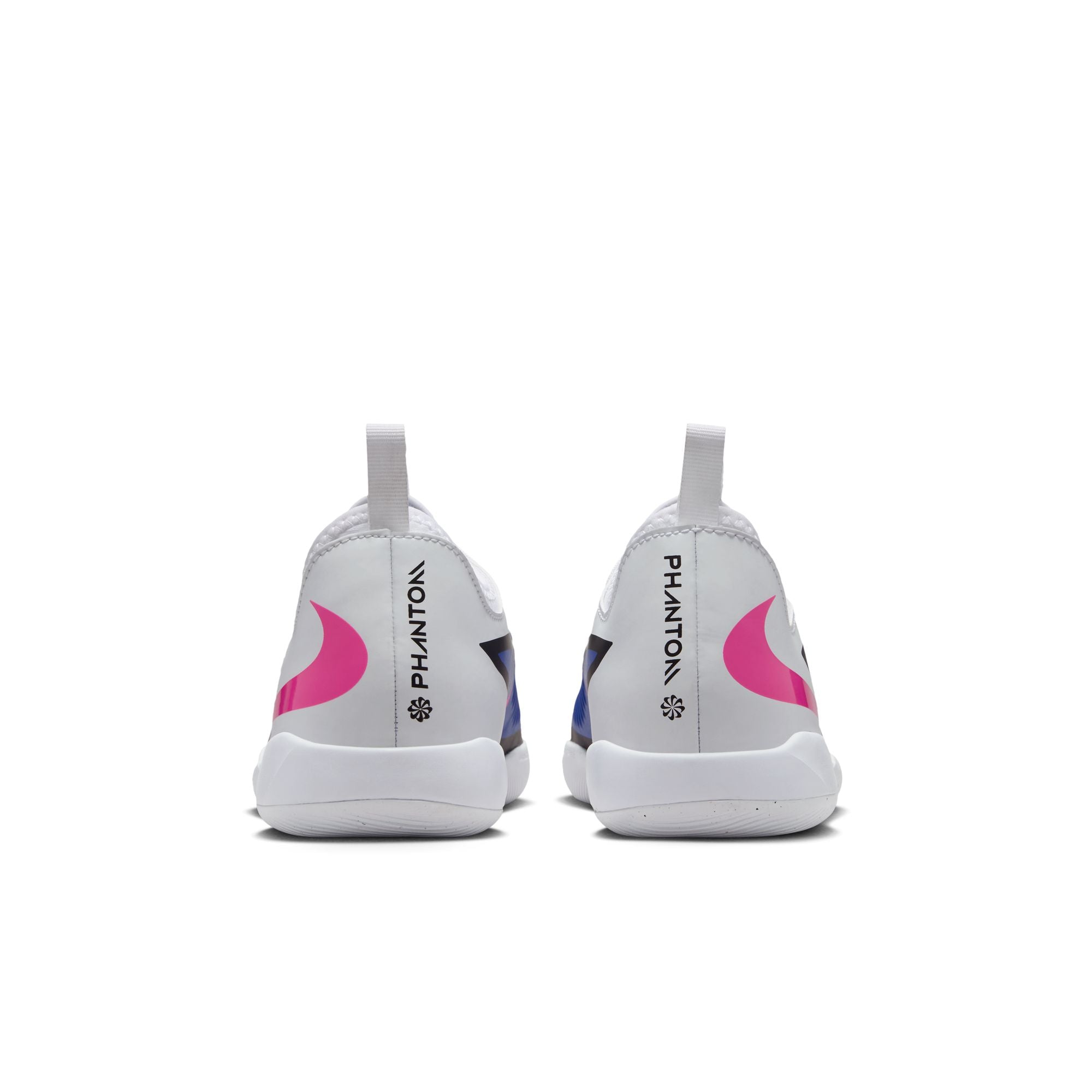 Nike Junior Phantom 6 Low Academy IN Indoor/Court Soccer Shoes-Racer Blue/Pink Blast/White