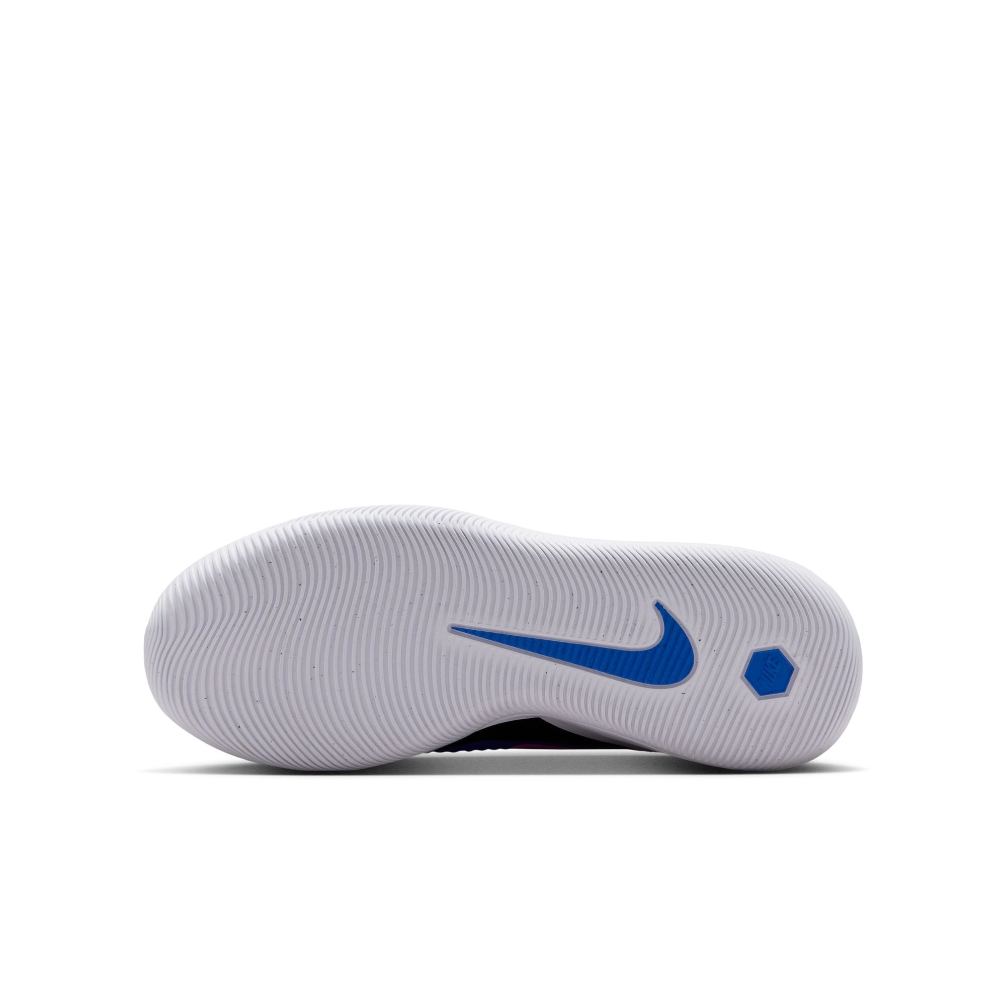 Nike Junior Phantom 6 Low Academy IN Indoor/Court Soccer Shoes-Racer Blue/Pink Blast/White