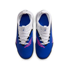 Nike Junior Phantom 6 Low Academy TF Turf Soccer Cleats- Racer Blue/Pink Blast/White