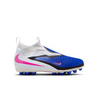 Nike Junior Phantom 6 High Academy FG Firm Ground Soccer Cleats- Racer Blue/Pink Blast/White