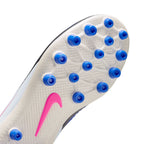 Nike Junior Phantom 6 High Academy FG Firm Ground Soccer Cleats- Racer Blue/Pink Blast/White