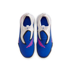 Nike Junior Phantom 6 High Academy TF Firm Turf Soccer Cleats- Racer Blue/Pink Blast/White