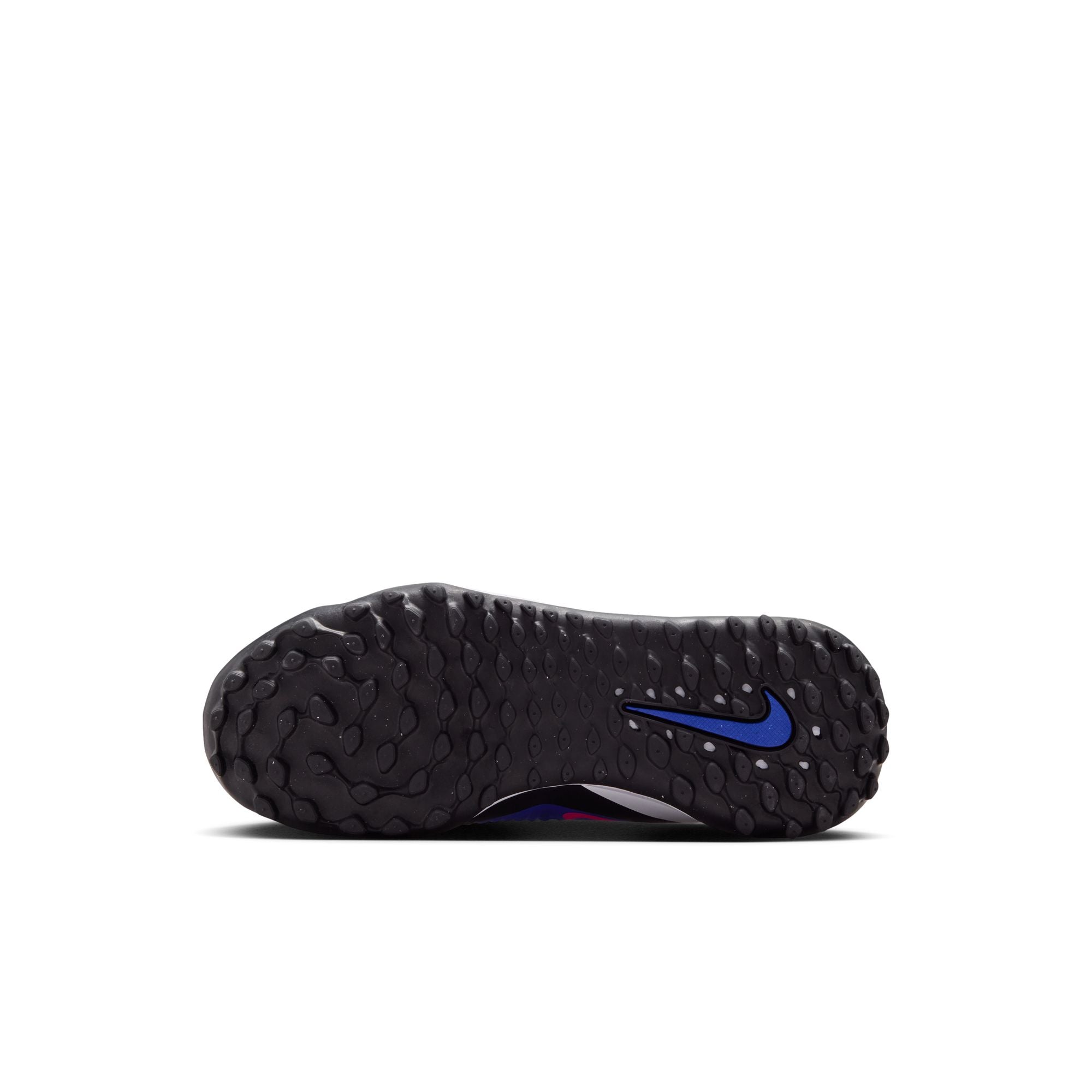 Nike Junior Phantom 6 High Academy TF Firm Turf Soccer Cleats- Racer Blue/Pink Blast/White