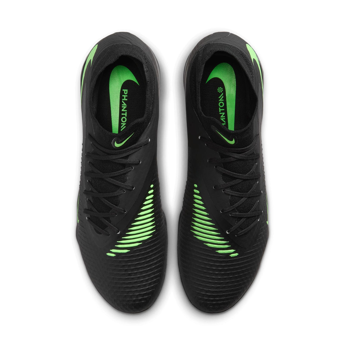 Nike Phantom 6 High Academy TF Turf Soccer Cleats- Black/Illusion Green/Black