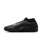 Nike Phantom 6 High Academy TF Turf Soccer Cleats- Black/Illusion Green/Black