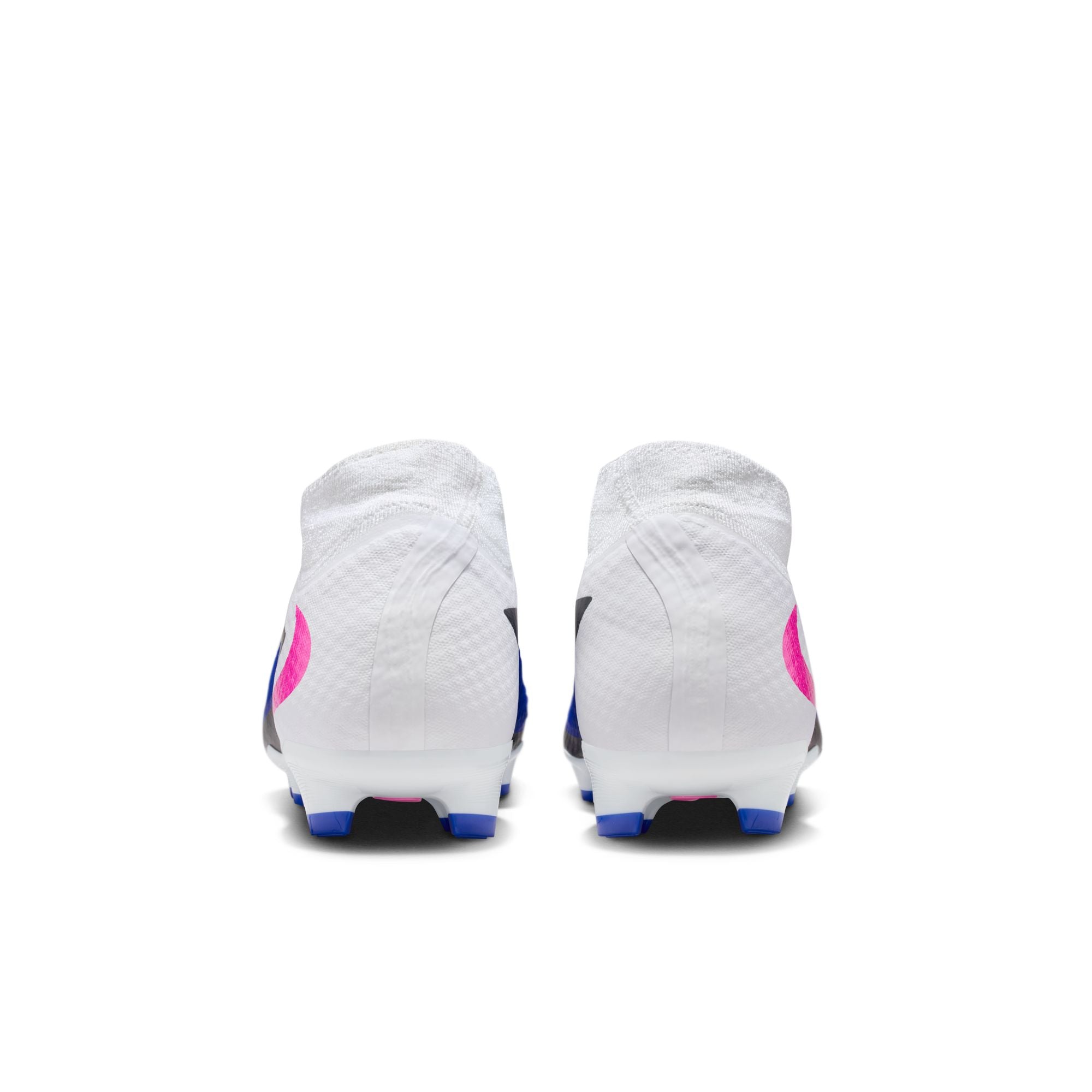 Nike Phantom 6 High Academy FG Firm Ground Soccer Cleats- Racer Blue/Pink Blast/White