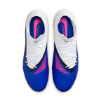Nike Phantom 6 High Academy FG Firm Ground Soccer Cleats- Racer Blue/Pink Blast/White