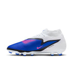 Nike Phantom 6 High Academy FG Firm Ground Soccer Cleats- Racer Blue/Pink Blast/White