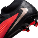 Nike Phantom 6 High Academy FG Firm Ground Soccer Cleats- Bright Crimson/Blur/Black