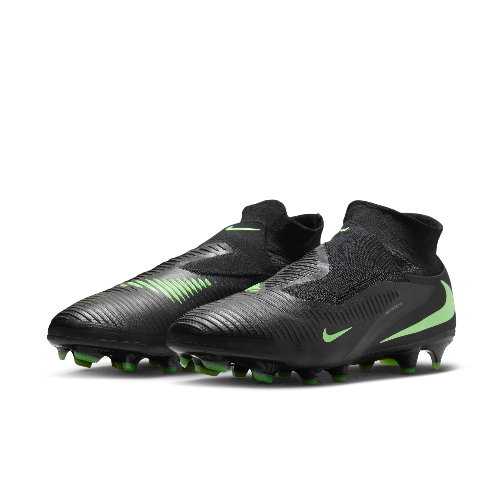 Nike Phantom 6 High Pro FG Firm Ground Soccer Cleats - Black/Illusion Green/Black