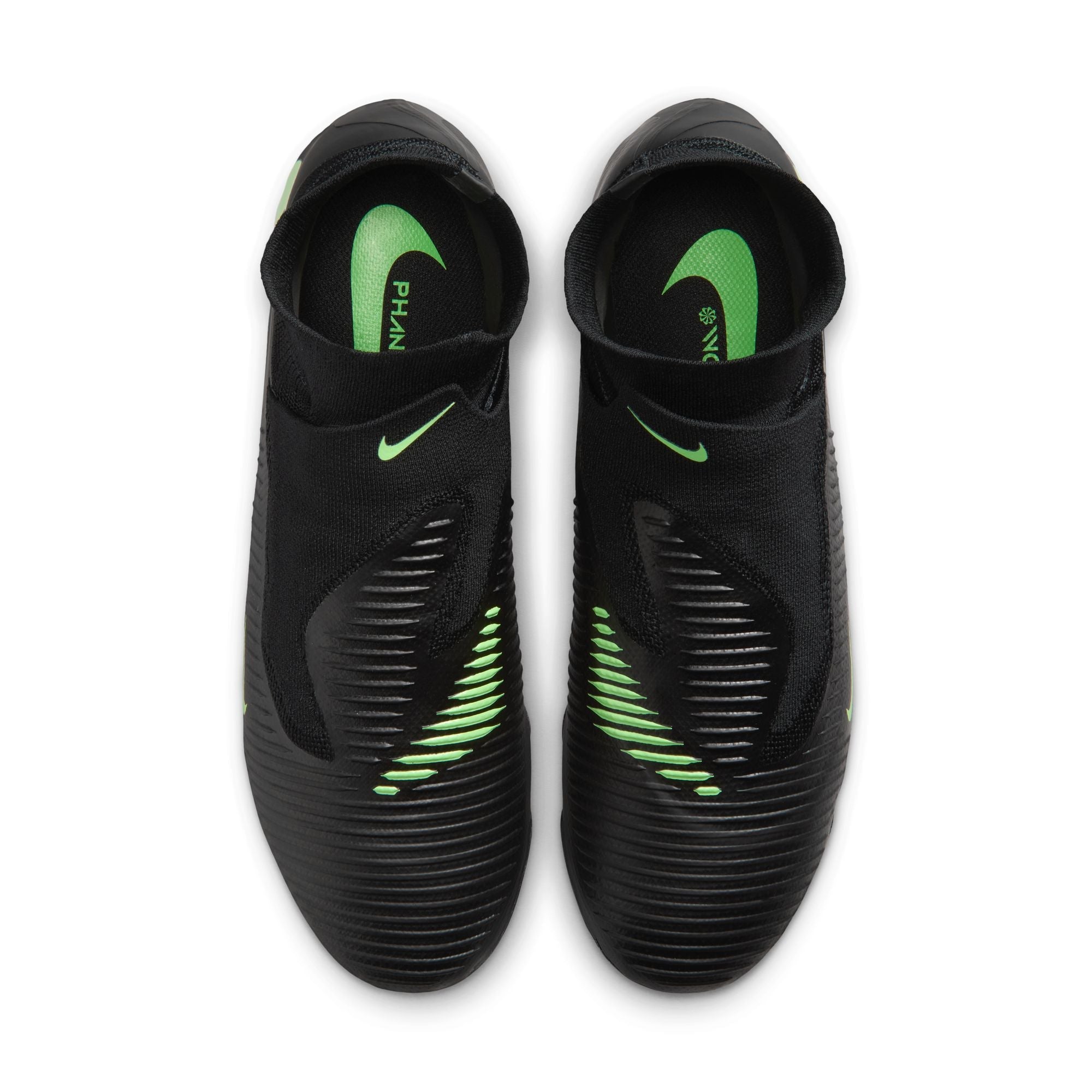 Nike Phantom 6 High Pro FG Firm Ground Soccer Cleats - Black/Illusion Green/Black
