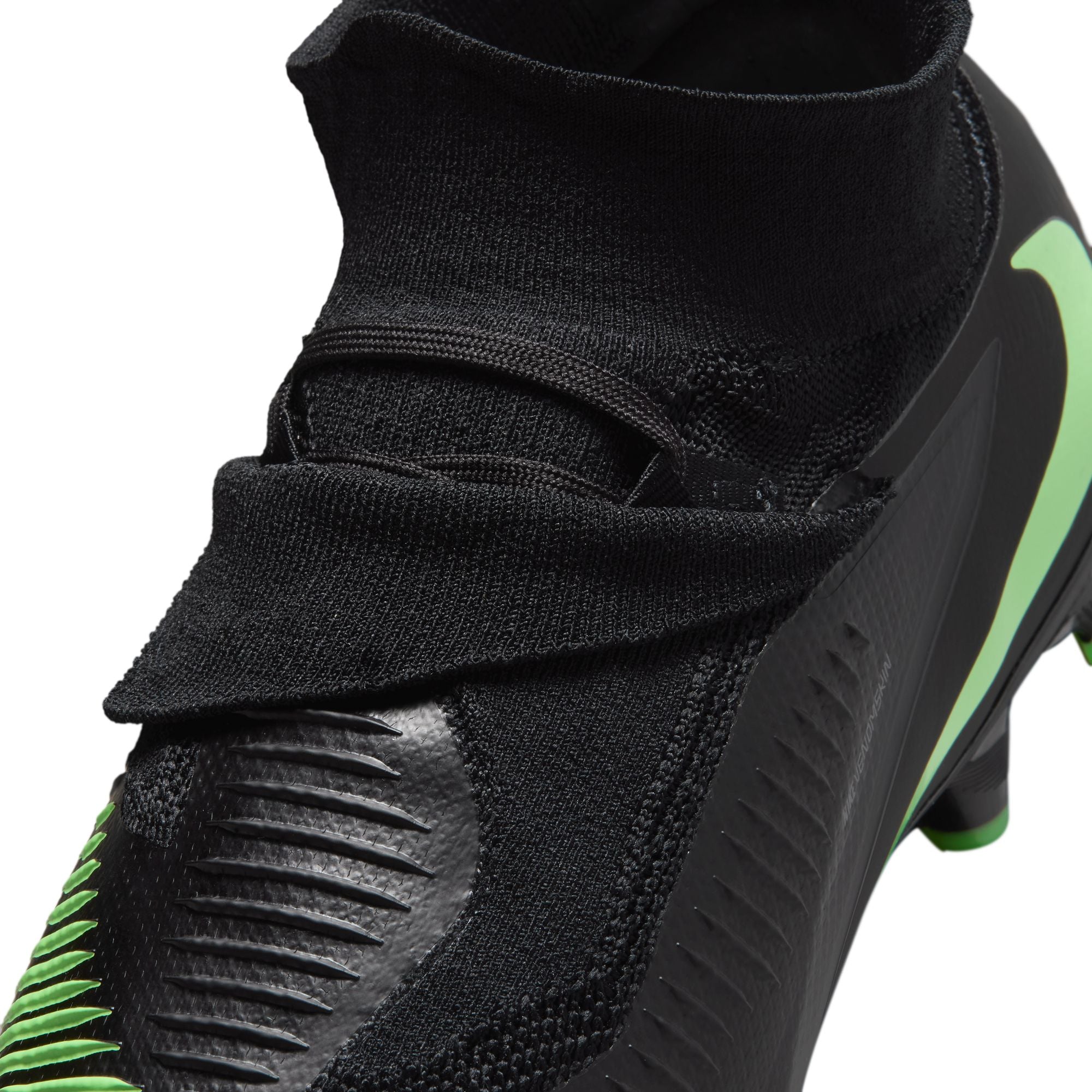 Nike Phantom 6 High Pro FG Firm Ground Soccer Cleats - Black/Illusion Green/Black