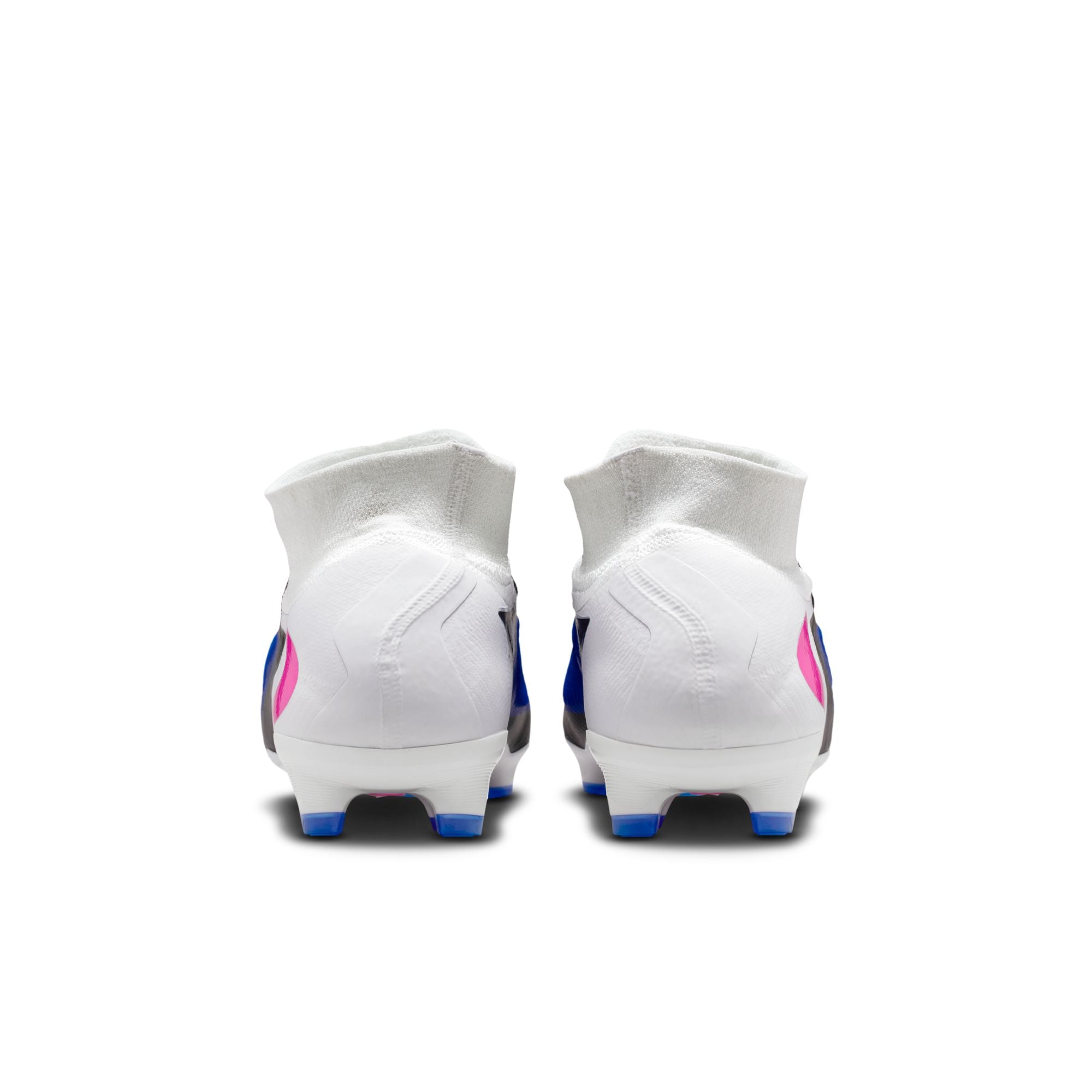 Nike Phantom 6 High Pro FG Firm Ground Soccer Cleats - Racer Blue/Pink Blast/White