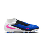 Nike Phantom 6 High Pro FG Firm Ground Soccer Cleats - Racer Blue/Pink Blast/White