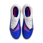 Nike Phantom 6 Low Academy TF Turf Soccer Cleats-Racer Blue/Pink Blast/White