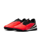 Nike Phantom 6 Low Academy TF Turf Soccer Cleats- Bright Crimson/Blur/Black