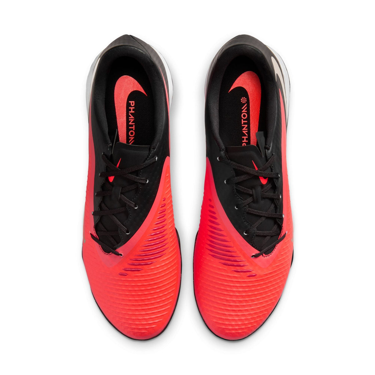 Nike Phantom 6 Low Academy TF Turf Soccer Cleats- Bright Crimson/Blur/Black