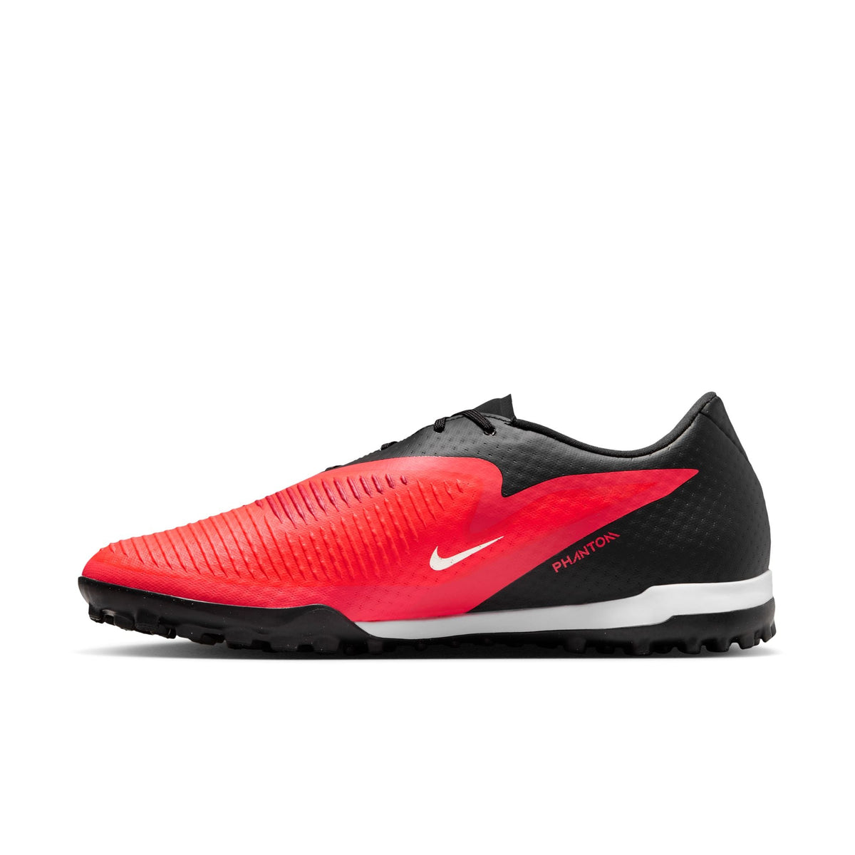 Nike Phantom 6 Low Academy TF Turf Soccer Cleats- Bright Crimson/Blur/Black