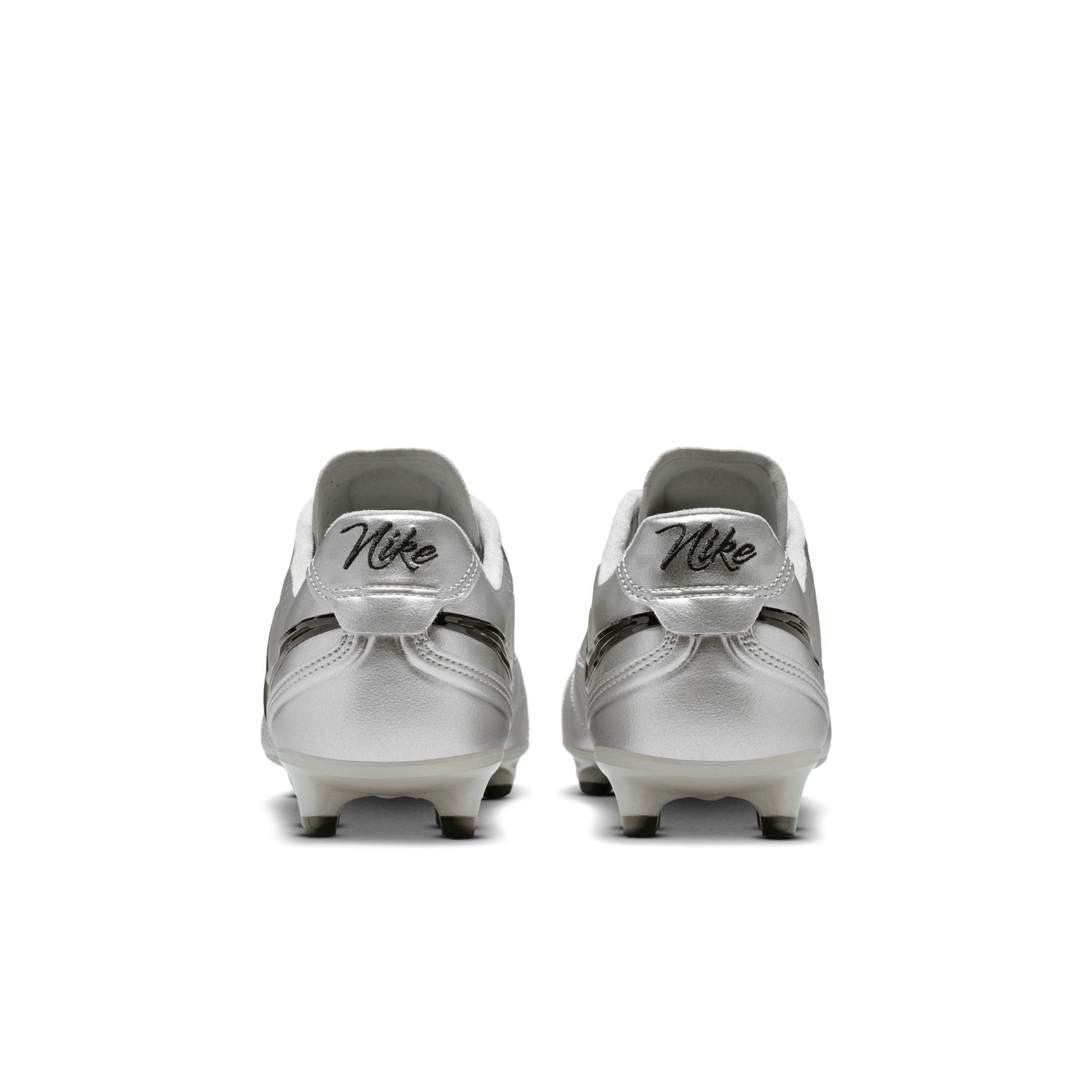 Nike Tiempo Ligera Pro FG Firm Ground Soccer Cleats- Metallic Silver/Black