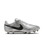 Nike Tiempo Ligera Pro FG Firm Ground Soccer Cleats- Metallic Silver/Black