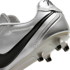 Nike Tiempo Ligera Pro FG Firm Ground Soccer Cleats- Metallic Silver/Black