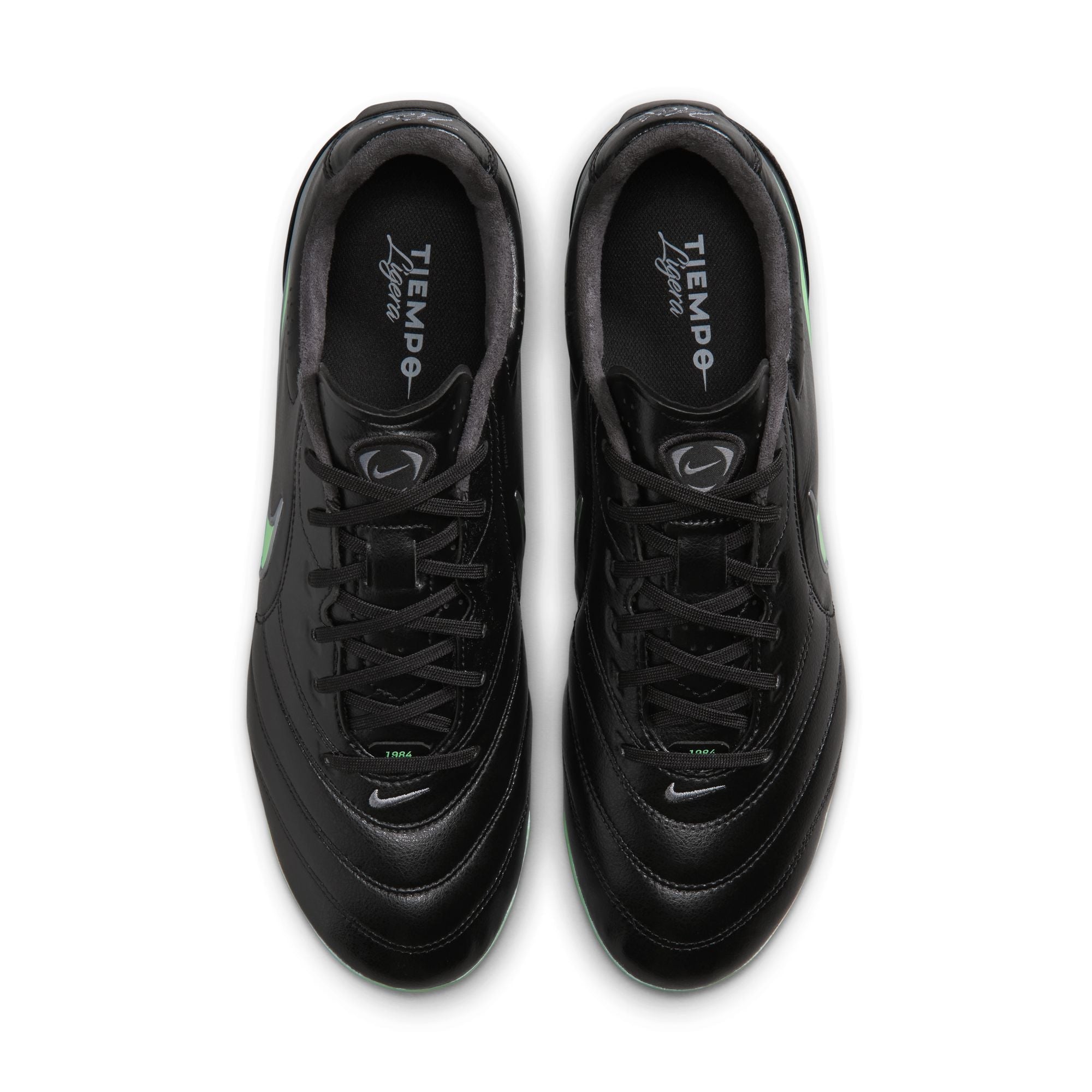 Nike Tiempo Ligera Pro FG Firm Ground Soccer Cleats- Black/Illusion Green/Black
