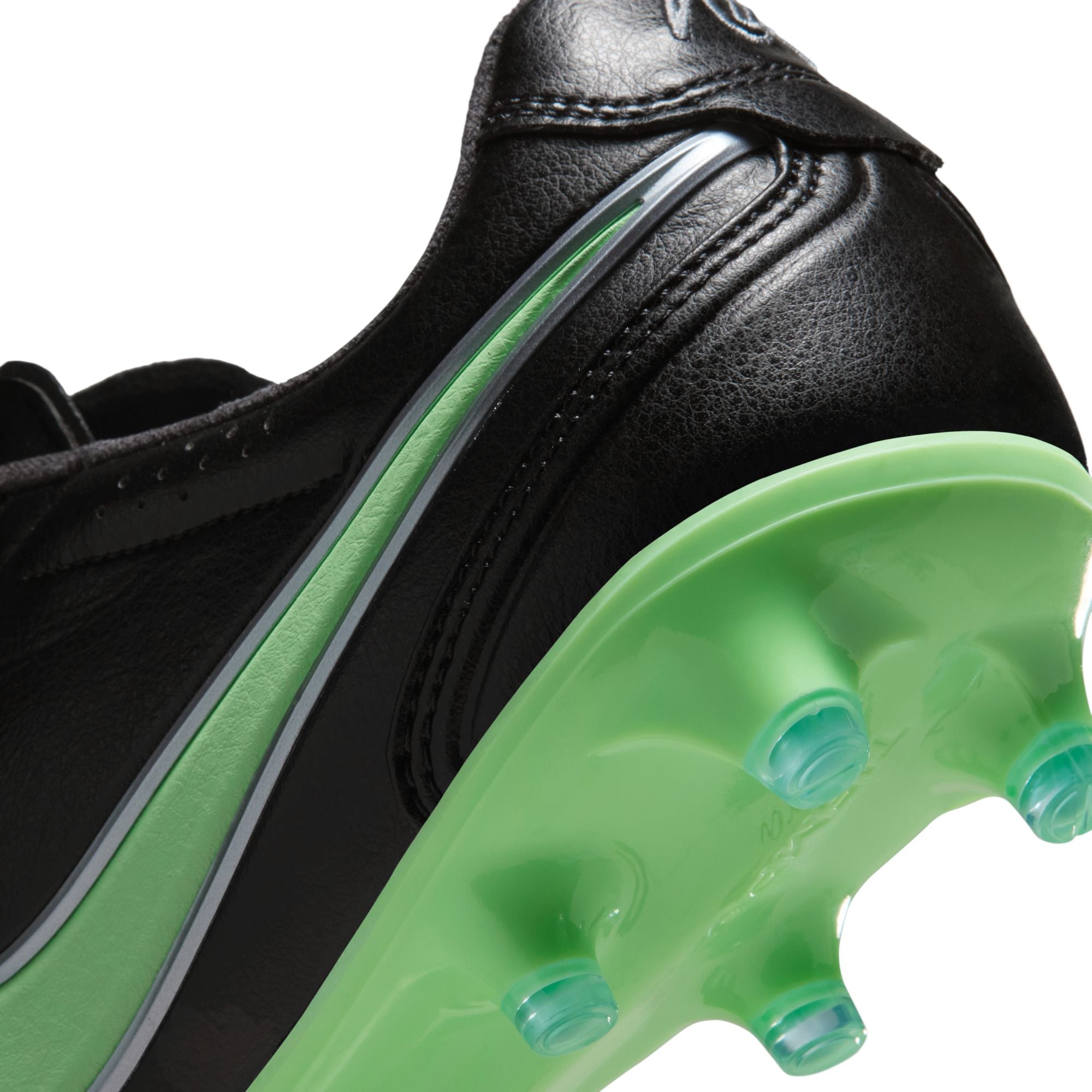 Nike Tiempo Ligera Pro FG Firm Ground Soccer Cleats- Black/Illusion Green/Black