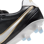 Nike Tiempo Ligera Pro FG Firm Ground Soccer Cleats- Black/White