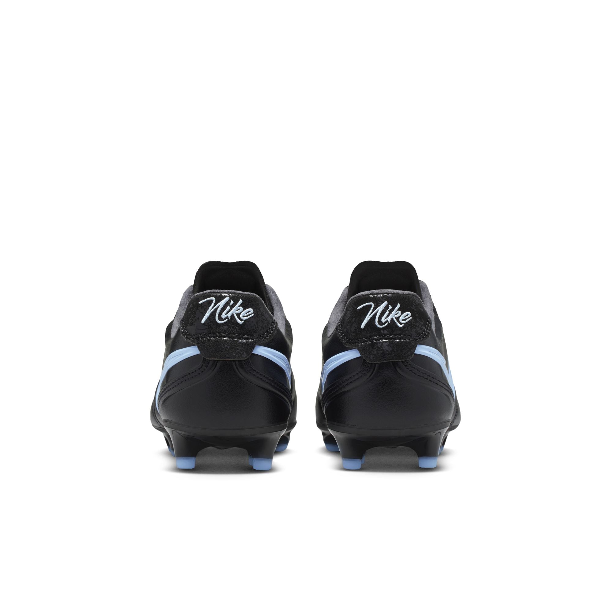 Nike Tiempo Ligera Pro FG Firm Ground Soccer Cleats- Black/Obsidian/ Ice Blue