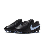 Nike Tiempo Ligera Pro FG Firm Ground Soccer Cleats- Black/Obsidian/ Ice Blue